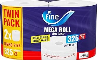 Fine Paper Towel Roll, 2 Rolls of 1500 Sheets Each, 1-Ply, Multifold, Sterilized for Germ Protection