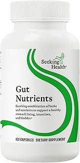 Seeking Health Gut Nutrients, Digestive and Gastrointestinal Support, Glutamine-Free Supplement, Vegan and Vegetarian (150 Capsules)*