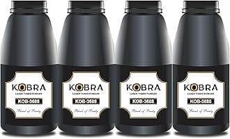 ProDot ProSeries Kobra 3688 Laser Toner Powder Compatible with HP 35A, 36A, 88A, 78A, 83A, 85A & Canon 337, 912, 925 Toner Cartridges (Pack of 04)