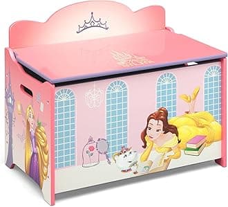 Delta Children Deluxe Toy Box, Disney Princess