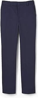Boys' Adjustable Waist Relaxed Fit Twill Pant (Standard, Slim & Husky)