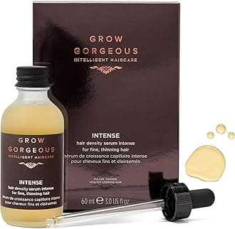 Grow Gorgeous Density Serum Intense - Hair Growth Serum With Caffeine. For Thin and Damaged Hair. Increases Thickness Of Each Strand By Up To 13%. 2 Fl Oz