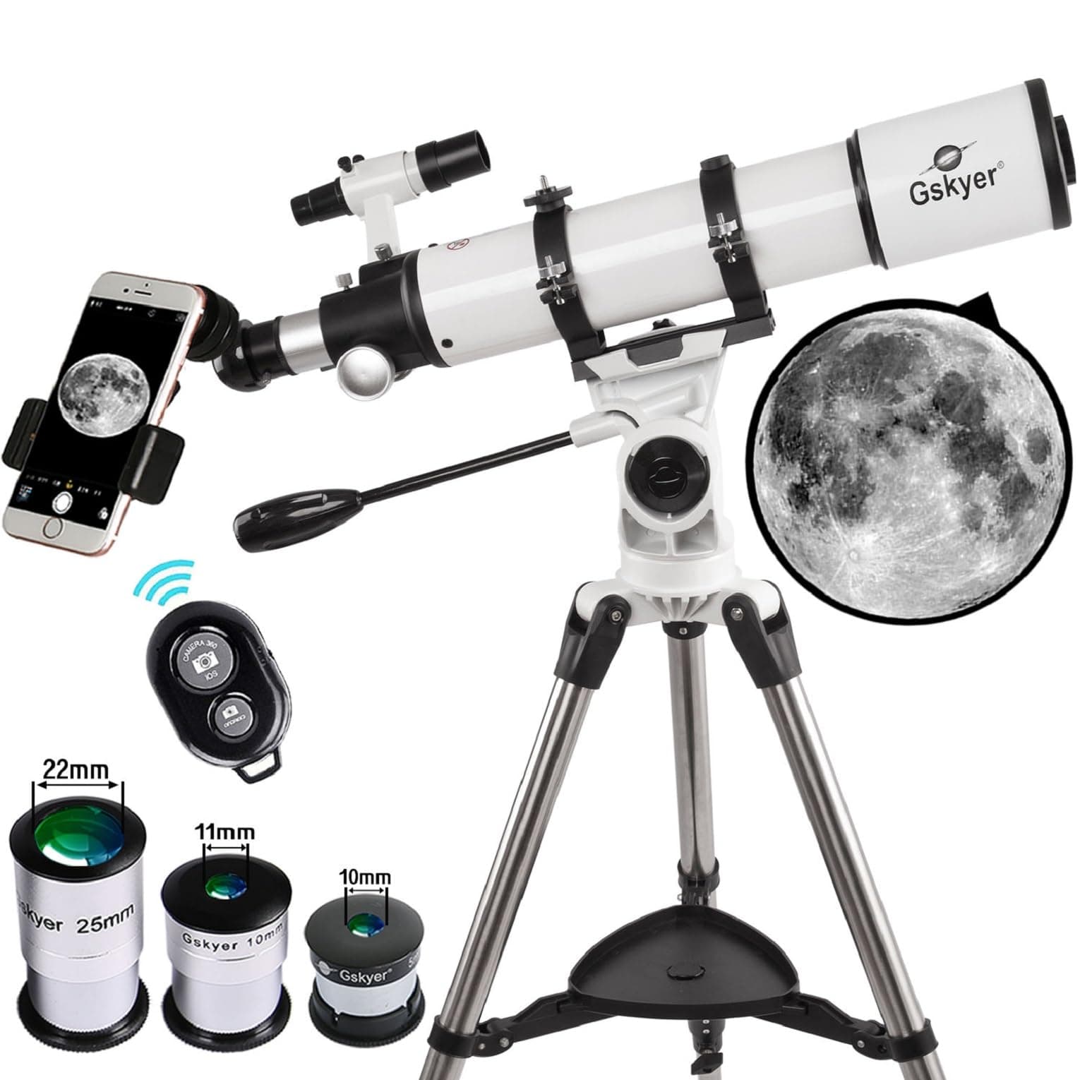 Telescope 600x90mm AZ Astronomical Refractor Telescope for Adults Astronomy, German Technology Scope