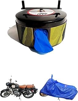 BIKEBLAZER Semi-Automatic Full Body Bike Covers - Heavy Duty Device | 100% Dust Proof | UV Safe | Water Resistant | Anti-Theft | Scratch Proof Covers, Compatible with Royal Enfield All Models an