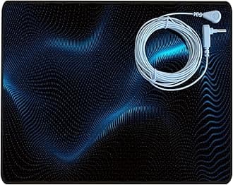 Grounding Mat (13 x 11) for Health.Grounding Mat at Home, Office, Work, Healthy, Full Body Balance & Wellness Support, Magnetic Field Therapy，Include 15ft Straight Cord