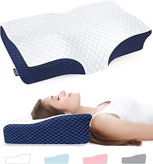 Adjustable Neck Pillows for Pain Relief Sleeping, Enhanced Ergonomic Contour Shoulder Support, Cooling Cervical Memory Foam Pillows, No Smell Orthopedic Bed Pillow for Side Back Stomach Sleeper
