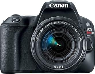 Canon EOS 200D (24,2 Megapixel, 7,7 cm (3 inch) Display, APS-C CMOS-Sensor, WLAN, NFC, Full-HD, DIGIC 7) black + 18-55mm 1:4,0-5,6 IS STM lens
