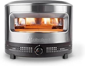Solo StovePi Prime Pizza Oven Outdoor | Propane fueled, Powerful Demi-Dome Heating, Easy Bake Oven for Crispy Crust in 90 Sec, Cordierite Pizza Stone, Panoramic Opening