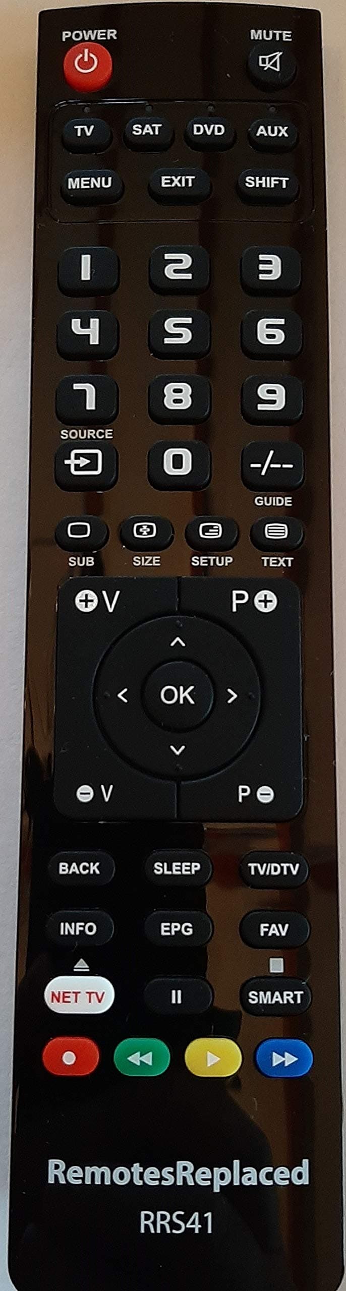 RemotesReplacedremote control compatible with the NETGEM NETBOX-HD
