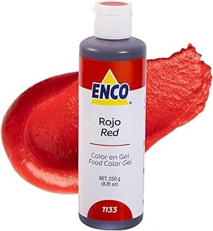 ENCO Food Coloring Gel Red 8.8 oz (250g) Concentrated, Vegan