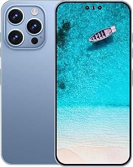 A14 PROMAX Unlocked Phone 8-Core Android Smartphone 8GB RAM + 256GB Storage 50MP + 24MP Cameras 6800mAh Battery 6.7-Inch HD Display 5G Dual SIM Unlocked Cell Phone (Blue)