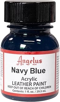 Angelus Acrylic Leather Paint For Shoes, Sneakers, Leather, Canvas, Furniture, and More - 1 fl oz, Navy Blue