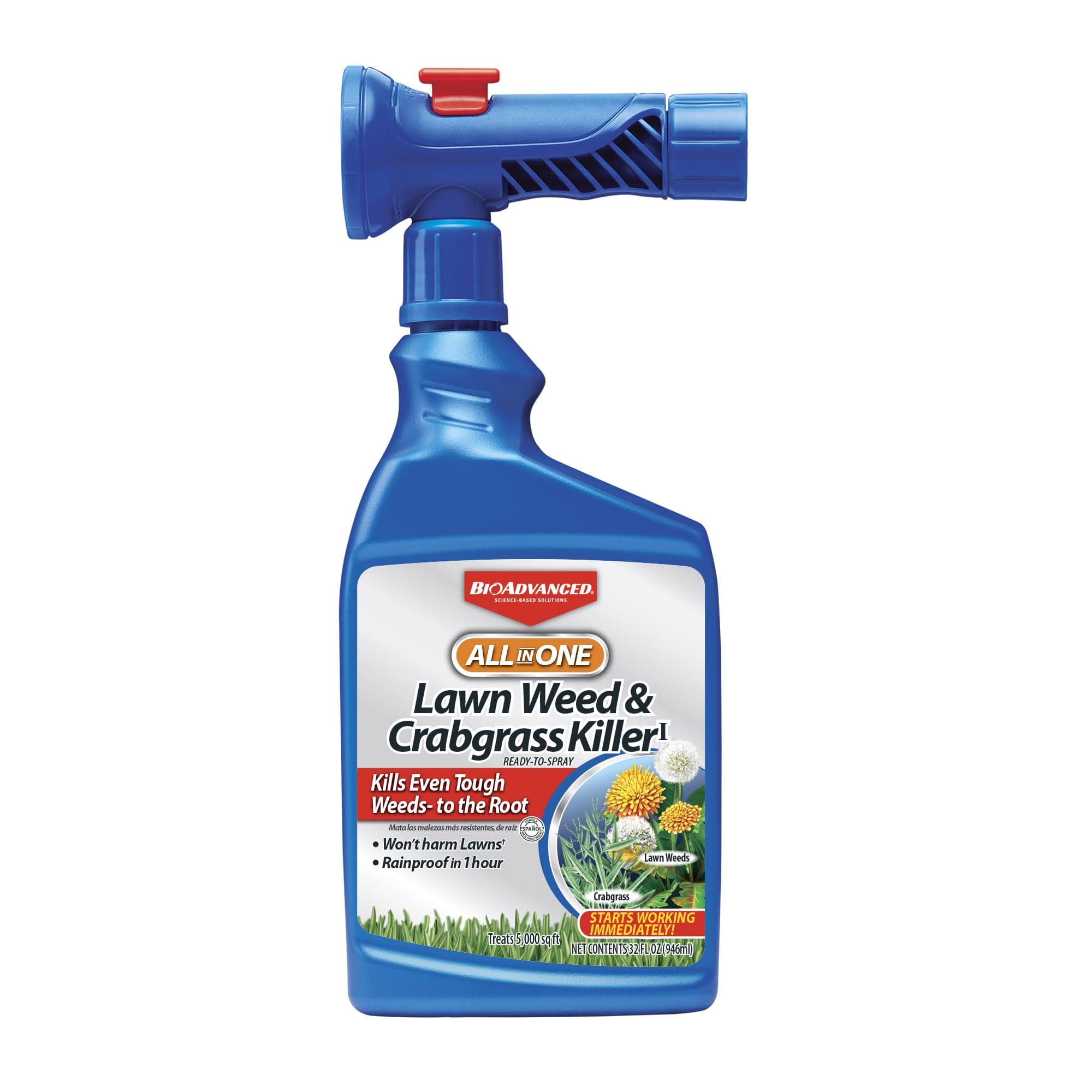 BioAdvanced All-in-One Weed & Crabgrass Killer, Ready-To-Spray, 32 FOZ
