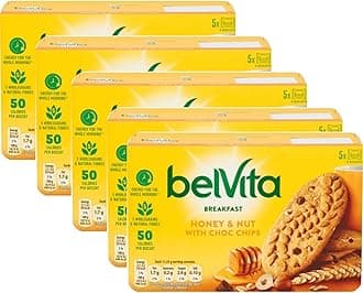 Belvita Honey & Nut with Choc Chips Breakfast Biscuits - Pack of 3x, 5x, 10x (3)