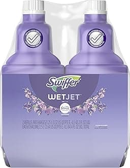Swiffer WetJet Multi-purpose Floor Cleaner Solution Refill with Febreze Lavender Vanilla & Comfort Scent 1.25L by Swiffer