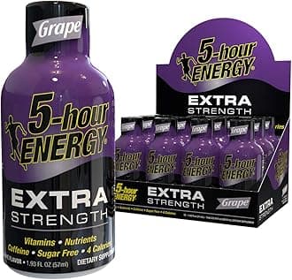 5-hour ENERGY Shot, Extra Strength Grape, 1.93 Ounce, 12 Count