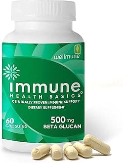Immune Health Basics Highly Purified Beta Glucan, 500mg - 60 Veggie Capsules