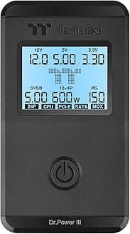 Dr. Power III ATX Power Supply Tester/Support up to ATX12V v3.1 with PCIe 12+4pin Connector/Voltage Output for +12V, +5V, +3.3V, and +5Vsb, AC-069-OO1NAN-A1