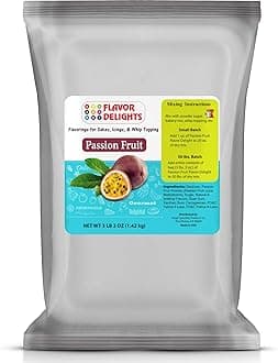 Flavor Delights by Angel Specialty Products: Flavored Powder Bakery Mix > Passion Fruit, Pistachio, Pumpkin Pie, Strawberry (Passion Fruit, 3 Pound Bag)