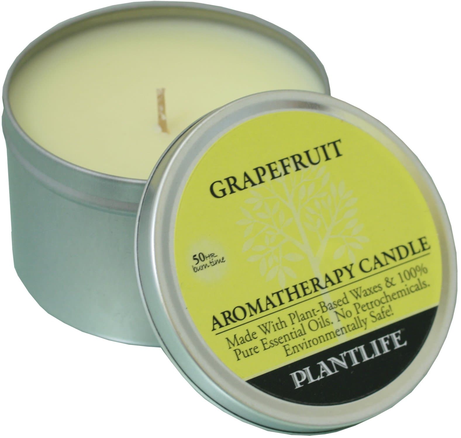 Grapefruit Aromatherapy Candle- Made with 100% pure essential oils - 6oz tin