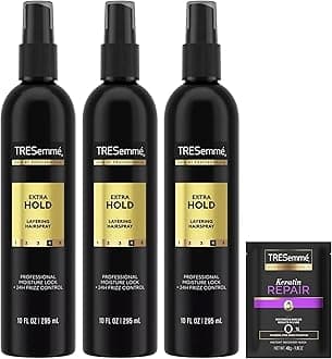 Extra Hold Hairspray, Non-Aerosol 3-Pack, 24H Hold & Frizz Control + Keratin Repair Hair Mask