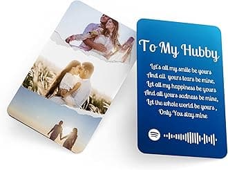 Fairus Wallet Card Personalised With Your Couple Photo and Thoughtful Message, Best for Birthday, Anniversary, Special Occasion Gift For Your GF, BF, Friends