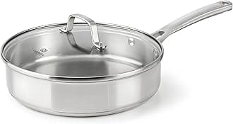 Classic Stainless Steel Cookware Saute Pan, 3 Quart, Silver,2095189