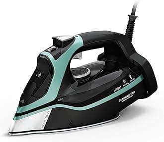 Steam Force Stainless Steel Soleplate Steam Iron for Clothes, Anti-Drip Protection, 400 Microsteam Holes, 1800 Watts, Iron, Fabric Steamer, Garment Steamer for Clothes, Precision Tip, DW9440