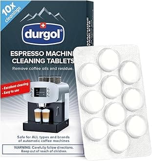 Espresso Machine and Coffee Maker Cleaning Tablets, Compatible with all Coffee Machines10 count, White