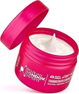 Amazonliss Brazilian BonDox Expert Thermal Hair Mask, Deep Conditioning Treatment for Dry, Frizzy & Damaged Hair, Vegan Formula with Almond & Olive Oils, 2.82 oz | Deep Hair Repair