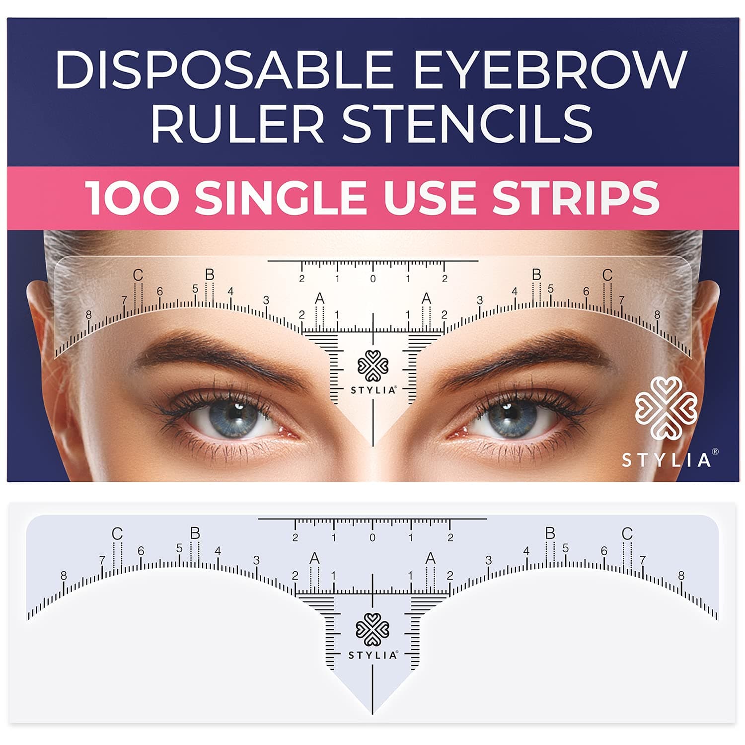 Disposable Eyebrow Sticker Rulers