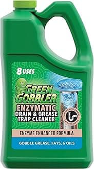 Enzyme Drain Cleaner | Controls Foul Odors & Breaks Down Grease, Paper, Fat & Oil in Sewer Lines, Septic Tanks & Grease Traps | 1 Gallon