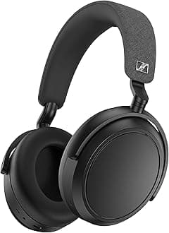 - Sennheiser MOMENTUM 4 Bluetooth Wireless Headphones, High Performance Drivers, Noise Canceling, 60-Hour Playback, Touch Panel, Low Latency, AptX Adaptive, Multipoint, Black