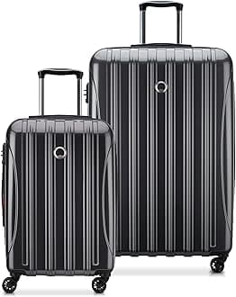 DELSEY PARIS Helium Aero Hardside Expandable Luggage with Spinner Wheels, Orion Blue, 2-Piece Set (21/24)