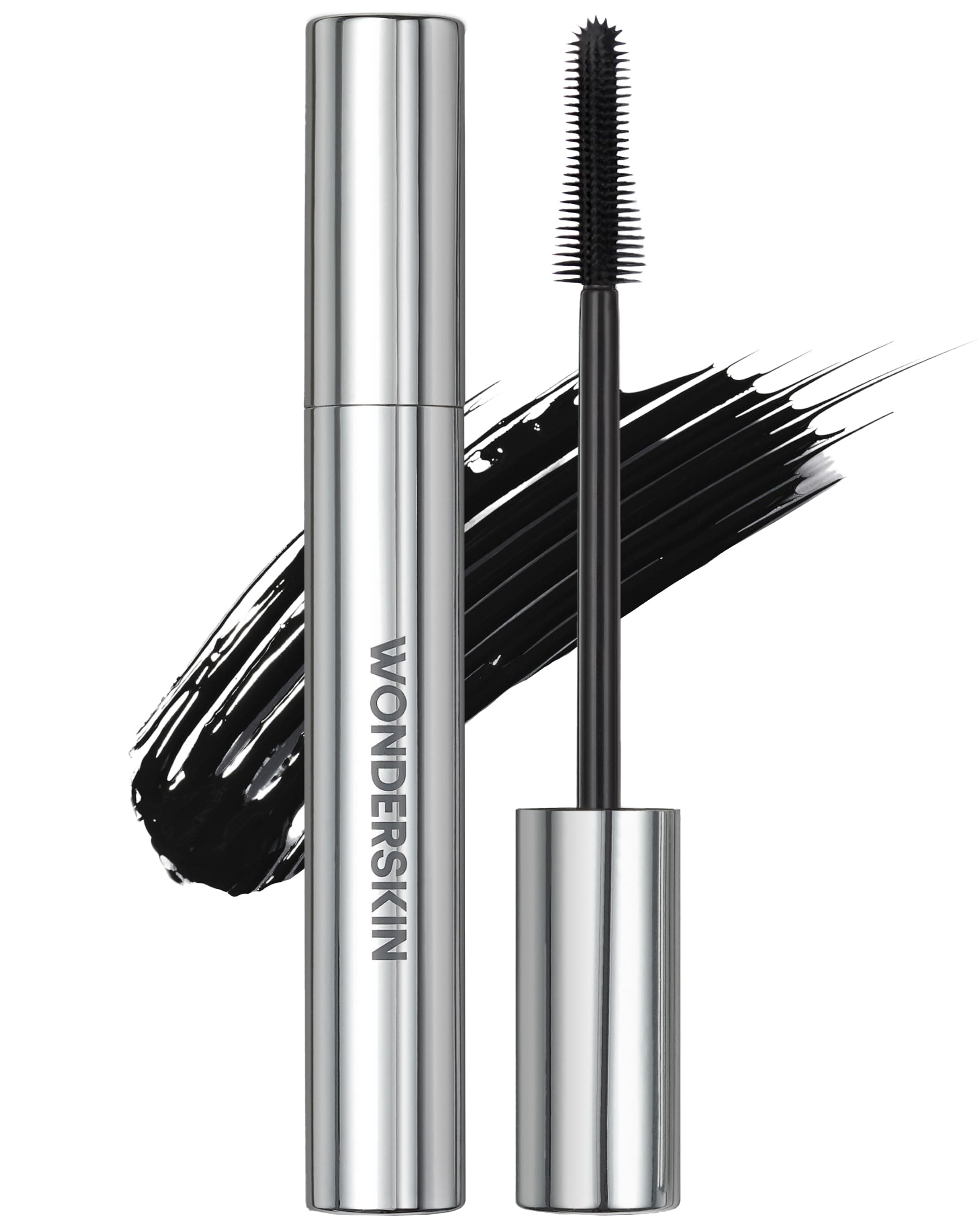 Wonderskin Mascara - Black Mascara for Volume, Length, and Curl - Lengthening, Volumizing & Smudge Proof Lash Makeup