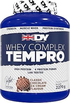 Whey Complex Tempro | x4 Protein Forms | Whey, Casein, Isolate & Egg Albumin, 23g Premium Protein Powder with Digestive Enzymes for Optimal Absorption, 2.27kg | Chocolate Flavour
