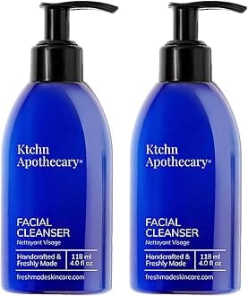 Ktchn Apothecary Hydrating Face Wash. Foaming Cleanser with High-Performing yet Gentle Anti Aging Formula. Cleanse, Soften, & Smooth. Fresh Made with Natural Ingredients. Pack of 2 ($50 Value)