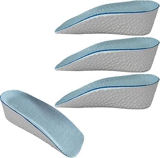 Orthopedic High-Elastic Insoles - Arch Support, Height-Increasing Insoles, Relief for Plantar Fasciitis and Flat Feet (2 Pairs) (Blue, 3.5cm)