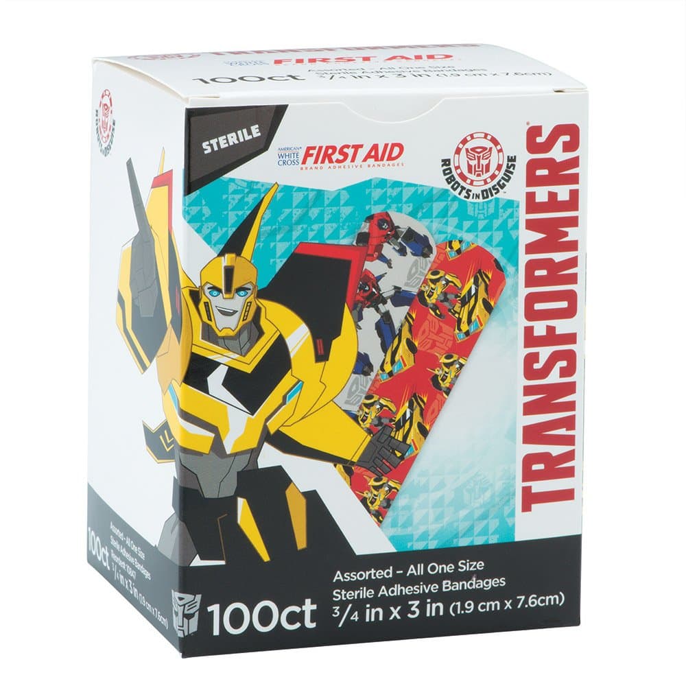 Transformers Bandages - First Aid Supplies - 100 per Pack