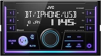 JVC KW-SX88BT Bluetooth Double Din Digital Media Car Stereo with Shallow Chassis, Variable Color Dsplay, Front USB and Aux, Powerful Amplifier, AM/FM Radio, Perfect OEM Replacement for Your Vehicle
