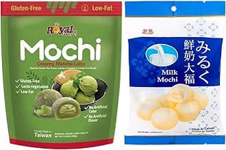 Royal Family Mochi - Korean Cuisine - Glutenous Rice Treats - 2 packs - Halal (MILK/MATCHA)