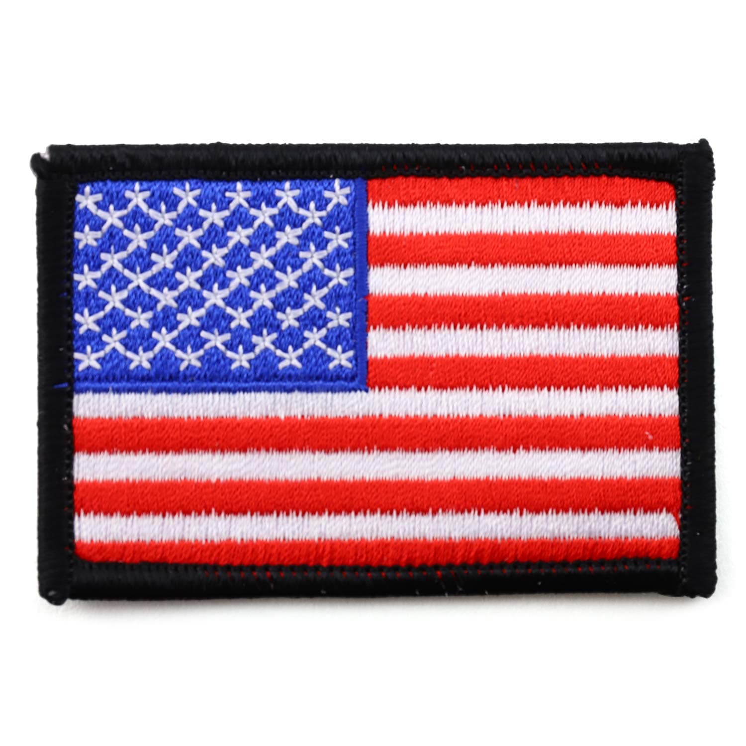 USA American Flag Embroidered Iron On Patch One Size