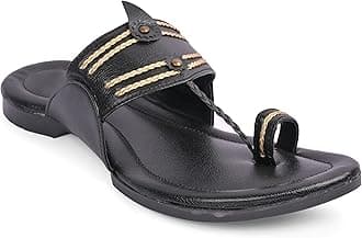 COUNTLESS STEPS Kolhapuri Chappal for Men | Leather Slippers | Kolapuri Chapal - B-PARENT A13