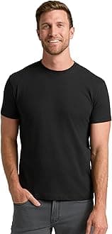 True Classic Mens T-Shirts - Short Sleeve Crew Neck Plain Novelty T Shirt for Men, Pack of 1, Black, S