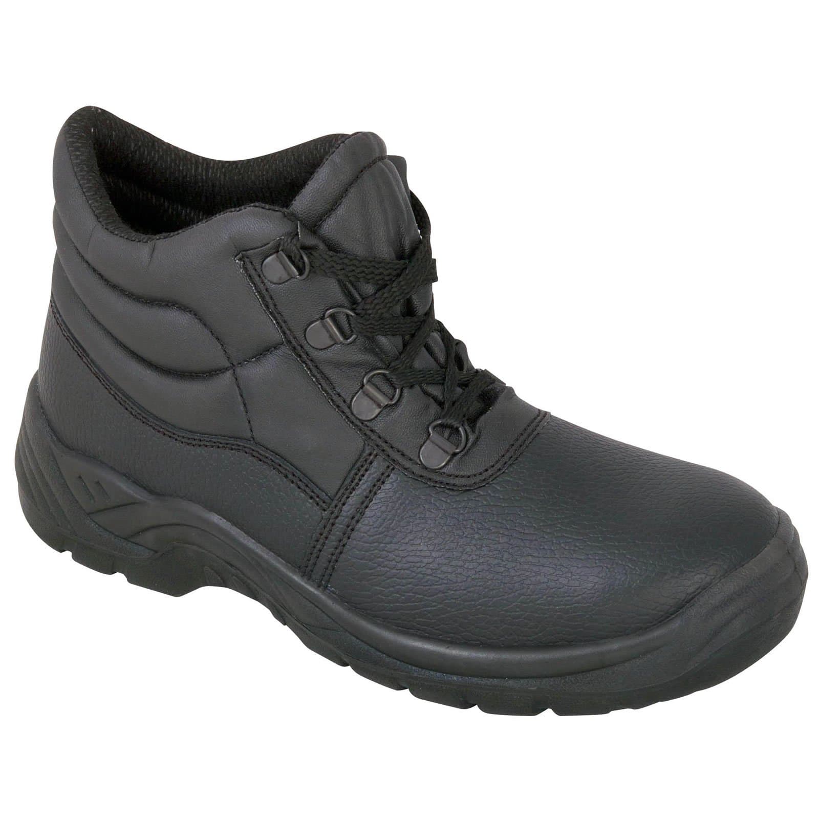Safety Chukka BootsSafety Chukka Work Boots with Steel Toe Cap and Midsole Protection, Black