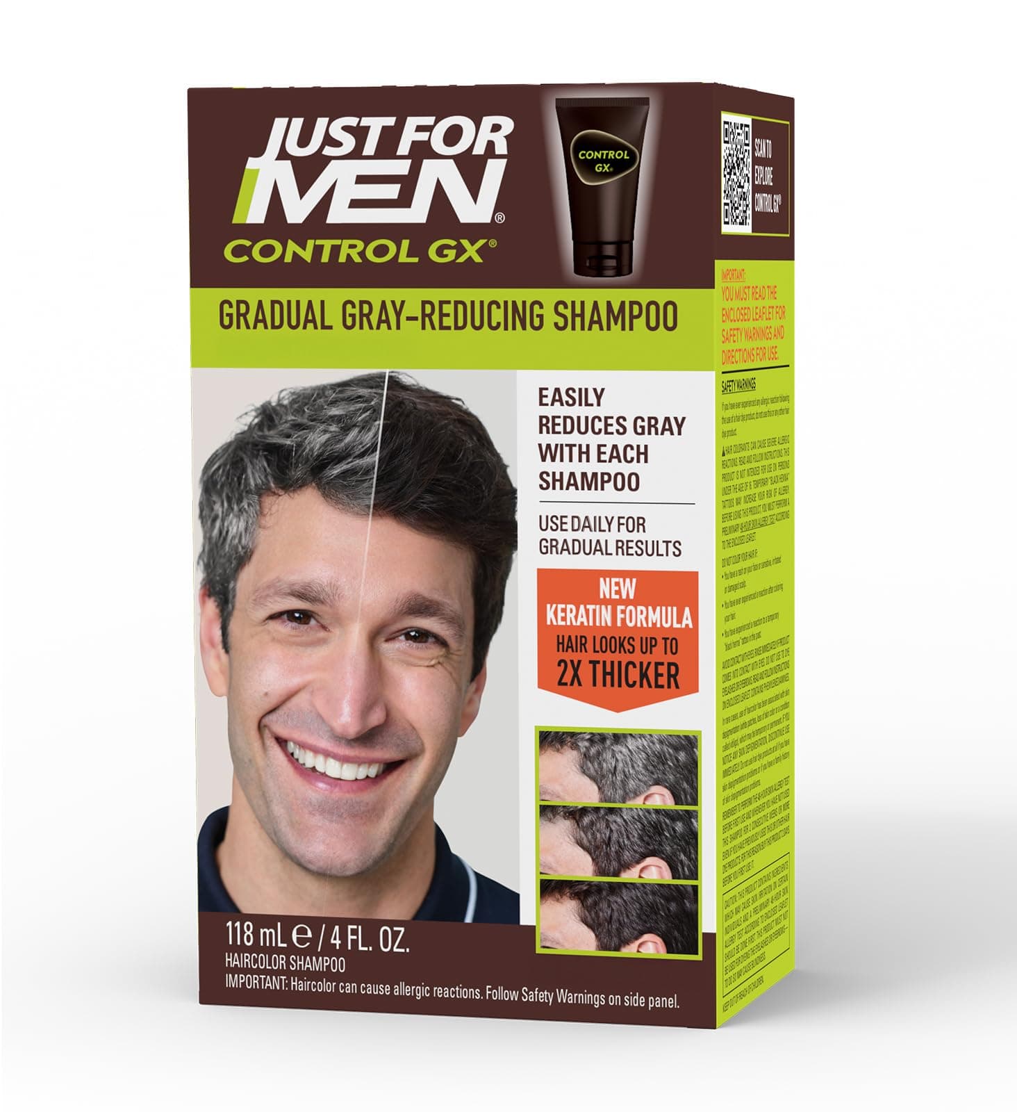 Control GX Grey Reducing Shampoo, 4 Fl Oz