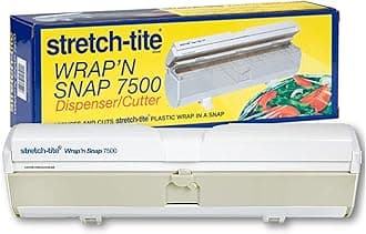 Wrap'n Snap 7500 Dispenser, Easy Refill and Cutter for Plastic Wrap