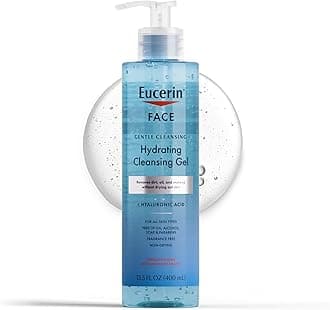 Face Gentle Cleansing Hydrating Cleansing Gel, Daily Face Wash and Makeup Remover with Hyaluronic Acid, 13.5 Fl Oz Bottle