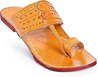 COUNTLESS STEPS Kolhapuri chappal for men| kolhapuri slippers for men| kolapuri chapal men| leather slippers for men| leather chappal for men-G-PARENT A13