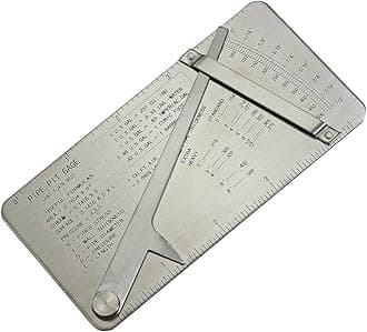 RIVERWELD Pipe Pit Welding Gauge Gage Test Ulnar Welder Inspection